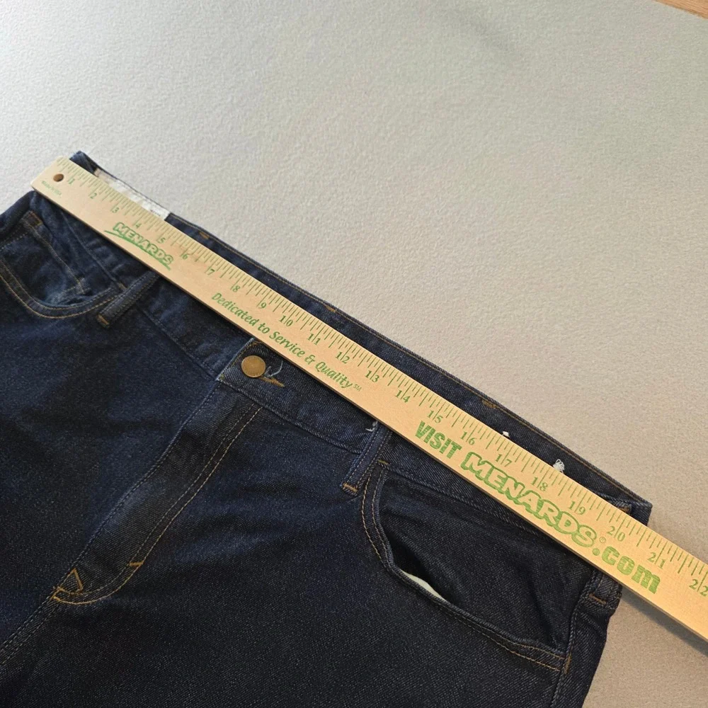 Banana Republic Mens 40x34 Straight Fit Organic Cotton Dark Wash Jeans